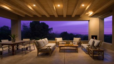 Santa Fe Vacation Rental Open Outdoor Living Space