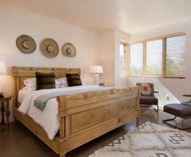 Rustic Pine Bedroom Furniture in Vacation Rental