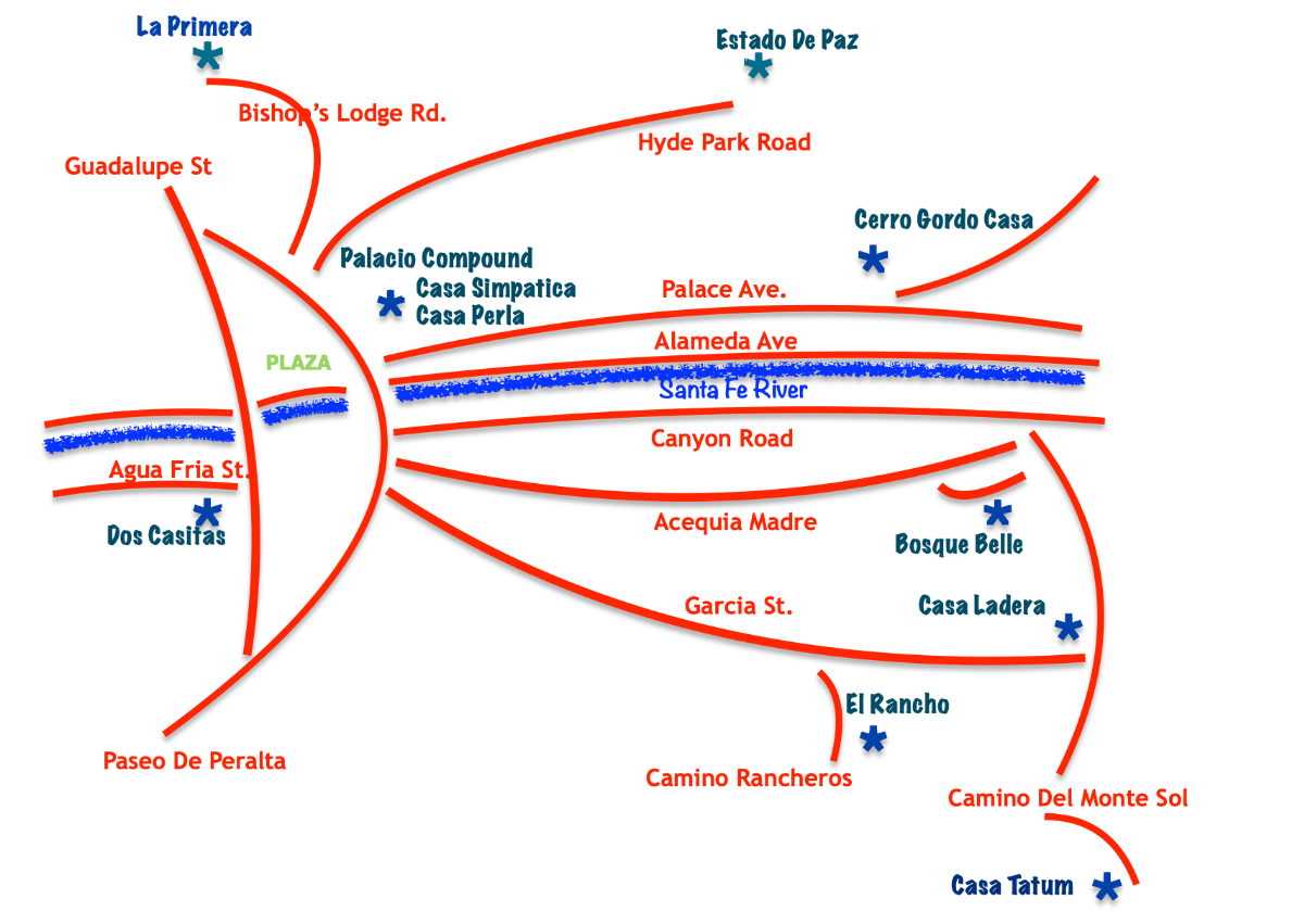 Aqui Santa Fe Property Map